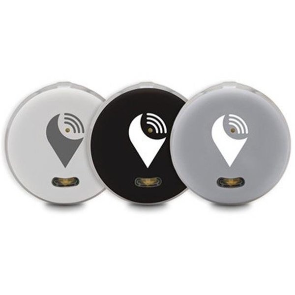 Trackr TrackR 236115 Pixel Bluetooth Tracking Device - Black; White & Silver - Pack of 3 236115